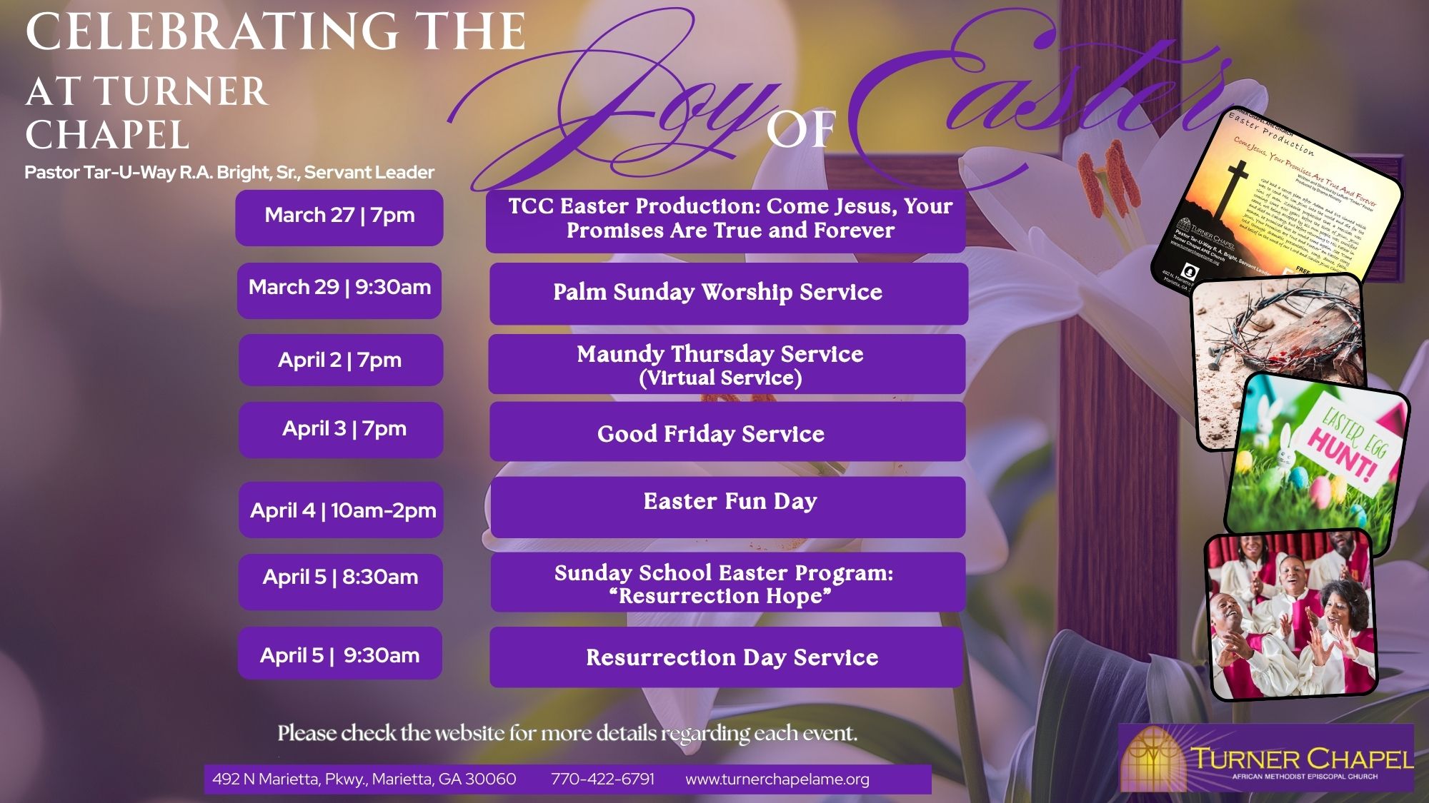 Easter & Holy Week Events